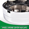 G-PLUS Rear Wheel Chrome Cented Hub Caps Pair Compatible with 03-17 Dodge Ram 3500 1-Ton Dually