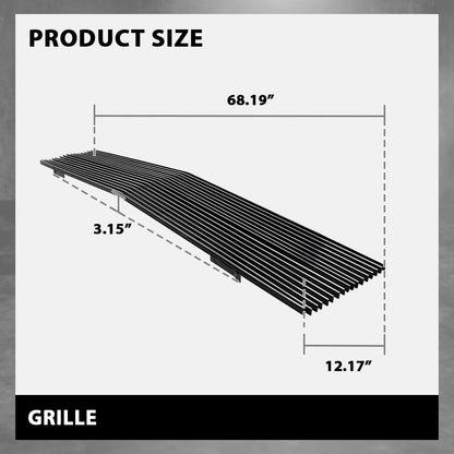 G-PLUS Chrome Billet Grille Compatible with Chevy GMC C/K Pickup Suburban Blazer Jimmy 1981-1988 Main Upper Stainless Steel Front Grill Insert (Phantom Style w/Stacked Lights)