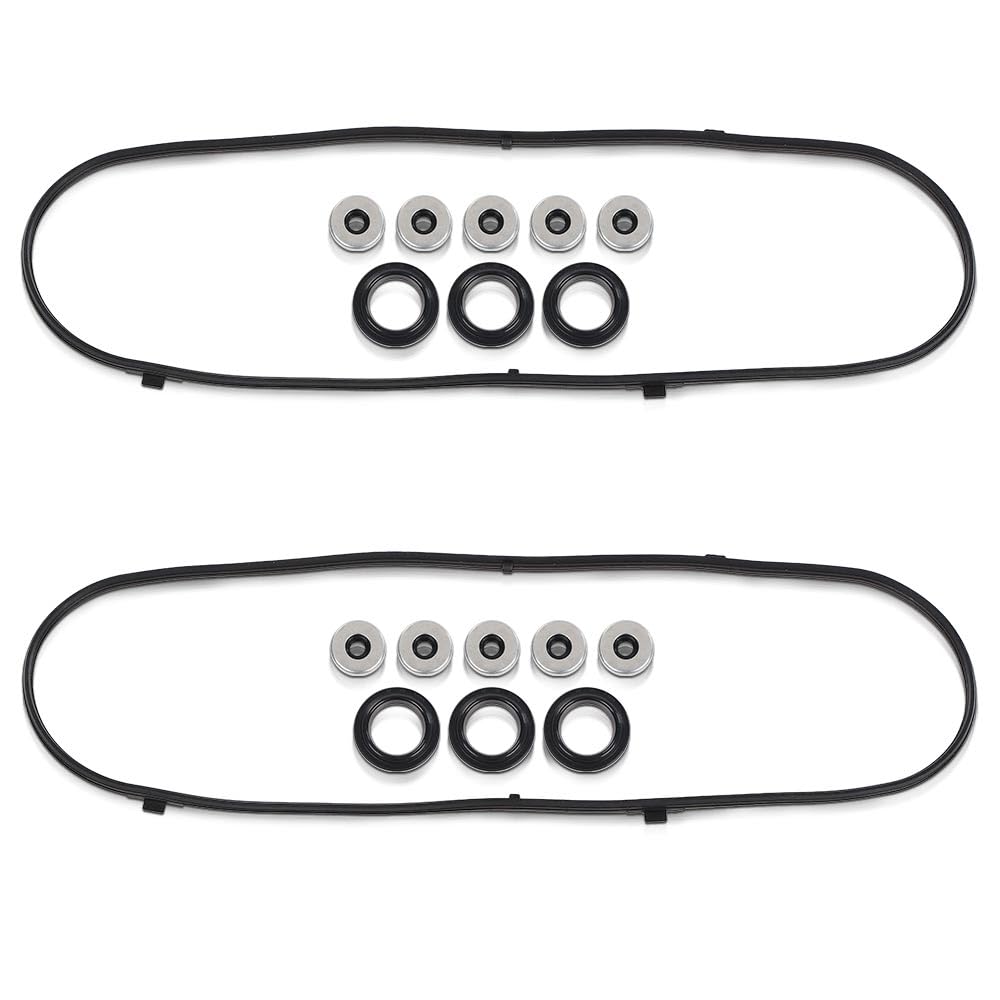 G-PLUS Valve Cover Gasket Set Fit 2003-2007 Honda Accord/2005-2009 Honda Odyssey/2005-2008 Honda Pilot/2003-2006 Acura MDX/2005-2008 Acura RL/2004-2008 Acura TL/2004-2007 Saturn Vue