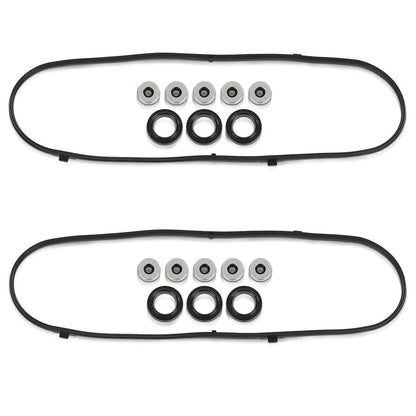G-PLUS Valve Cover Gasket Set Fit 2003-2007 Honda Accord/2005-2009 Honda Odyssey/2005-2008 Honda Pilot/2003-2006 Acura MDX/2005-2008 Acura RL/2004-2008 Acura TL/2004-2007 Saturn Vue