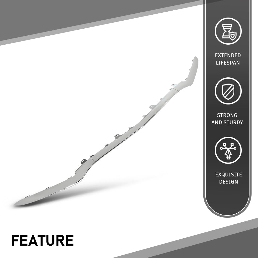 G-PLUS Front Bumper Trim Molding Fit Benz E-CLASS W212 2014-2016, Fit Benz E200 E250 E300 E300 E350 E350 E400 E400 E500 E550 500 4Matic, AMG STYLE 2014-2016