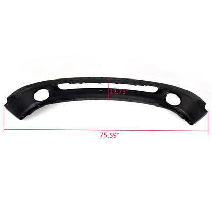 G-PLUS Front Bumper Shell Face Bar Primered Black Steel w/Round Fog Light Holes Compatible with Dodge Ram 1500 2002-2008 / Fit Ram 2500 3500 2003-2009 Primered Black Steel
