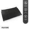 G-PLUS Black Hood Insulation Pad 1/2" Compatible with Chevy Caprice Impala 1991 1992 1993 1994 1995 1996