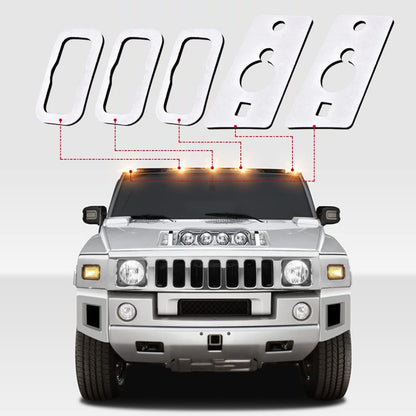 G-PLUS Roof Cab Light Running Lamp Anti-Leak Seal Gaskets 10PCs Compatible with 2003-2009 Hummer H2/2005-2009 Hummer H2 SUT