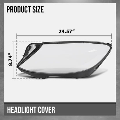 G-PLUS Headlight Lens Cover Compatible with Benz W222 S-Class 2014 2015 2016 2017 Left & Right Front Headlamp Lens Cover Clear