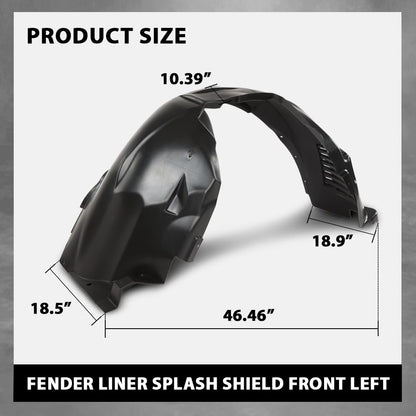 G-PLUS Fender Liner Splash Shield Front Left Compatible with Jaguar XF XFR XFR 2012-2015 C2Z22404, C2Z14258