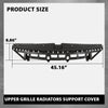 G-PLUS Upper Radiator Support Sight Shield Panel Cover Compatible with Hyundai Accent 2018-2022 Black