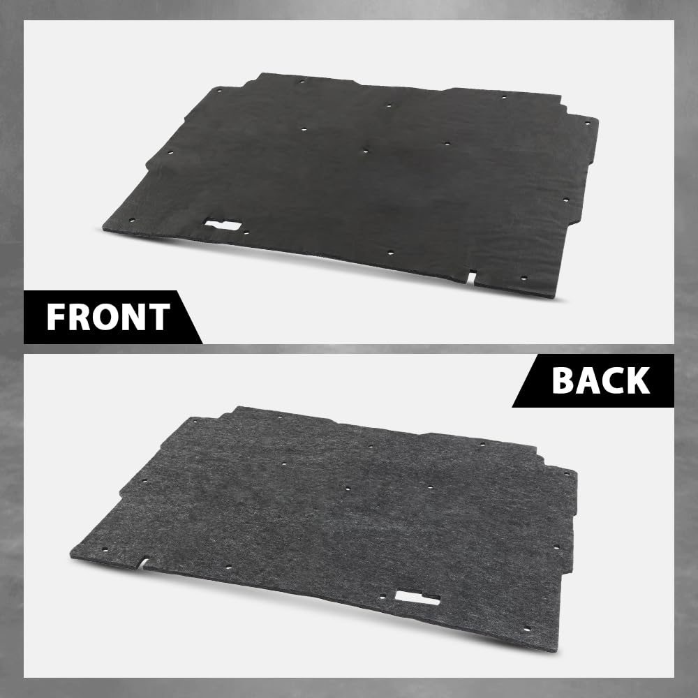 G-PLUS Hood Insulation Pad 1/2" with Clips Compatible with Chevy S10 1982-1993,Fit Chevy S10 Blazer 1983-1993 Black