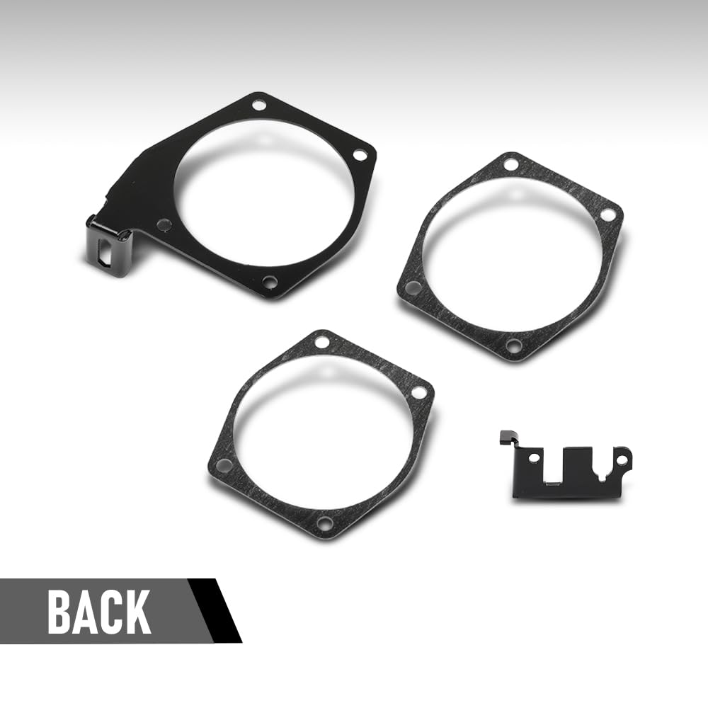 G-PLUS Throttle Body Cable Bracket Fit 92MM 102MM LSX LS LS1 LS3 LS6 LS7 4‑Bolts Drive‑By‑Cable Throttle Body Not Fit the Larger 105mm Intakes Black