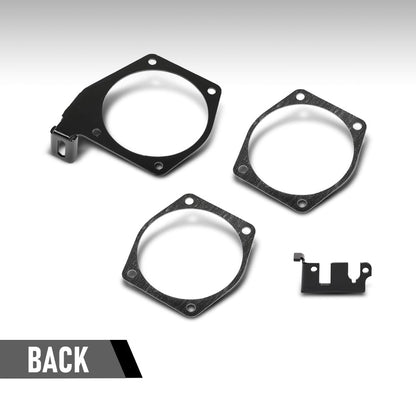 G-PLUS Throttle Body Cable Bracket Fit 92MM 102MM LSX LS LS1 LS3 LS6 LS7 4‑Bolts Drive‑By‑Cable Throttle Body Not Fit the Larger 105mm Intakes Black