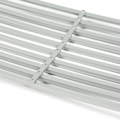 G-PLUS Front Upper Bumper Chrome Billet Grille Grill Insert Compatible With Nissan Maxima 2009-2014 Hood Molding (Silver)