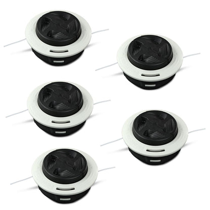 G-PLUS 5pcs C26-2 Trimmer Head Replacement Auto Cut Fit Stihl FS55, FS56, FS70, FS80, FS85, FS87, FS89, FS90, FS91, FS94, FS100, FS111, FS120 Black and White