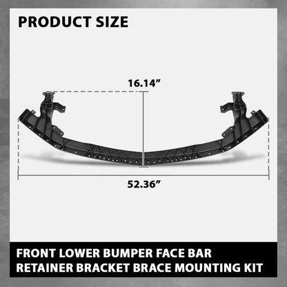 G-PLUS Bumper Face Bar Retainer Bracket Brace Mounting Kit Front Lower Compatible with Cadillac XTS Vsport Platinum/Premium 2014-2017,Fit XTS 2013-2017 20901635 20901635, GM1041168 Black