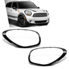 G-PLUS Headlight Bezels Set Compatible with 2011-2016 Mini Cooper Countryman Driver & Passenger Side Left&Right 51139812899, 51139812900, MC2506102, MC2507102 Glossy Black
