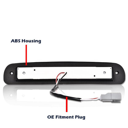 G-PLUS LED Third Type X High Mount Brake Stop Light Compatible with 1993-2011 Ranger, Fit 1999-2016 F250 F350 F450 F550 Super Duty,Fit 1995-2003 Mazda B2300 B2500 B3000 B4000 Smoky Lens Black Housing