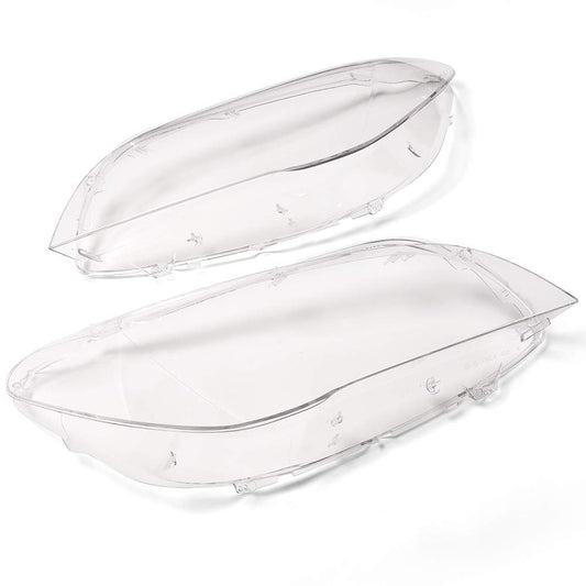 G-PLUS Clear Lens Headlight Headlamp Lense Cover, Compatible With BMW F01 F02 7 Series 740i 740Li 750i 750Li 760i 760Li 2009-2015, Replacement Left Right Side 1 Pair