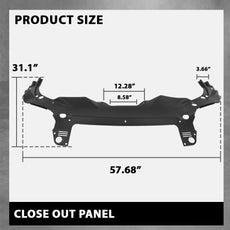G-PLUS Close Out Panel for Jeep Cherokee 2019-2020 Close-up View