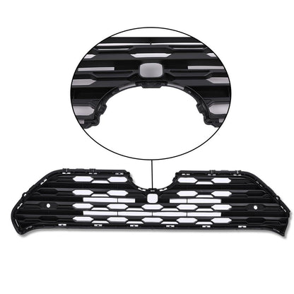 G-PLUS Front Center Bumper Grille with Radar Holes (Black) Compatible with Toyota RAV4 2019 2020 2021 2022 TO1200439, 531120R130