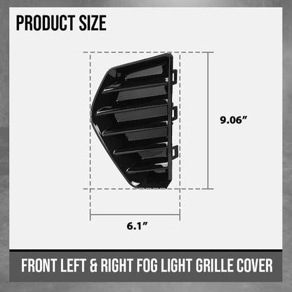 G-PLUS Bumper Cover Grilles Pair Compatible with Cadillac XT4 2019 2020 2021 2022 2023 2024 GM1038293, 191275994511 Glossy Black