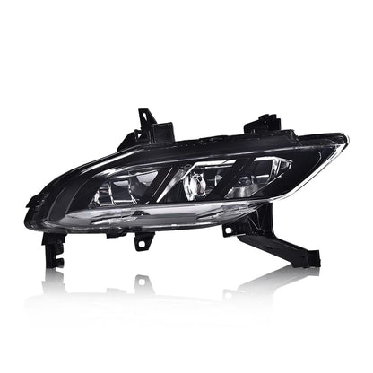 G-PLUS Fog Lights Assembly Compatible With 2016-2018 Nissan Maxima 4-Door Sedan S SL SR SV Front Bumper Halogen Fog Lights w/o Bulb Clear Lens Black Housing,Passenger (Right)