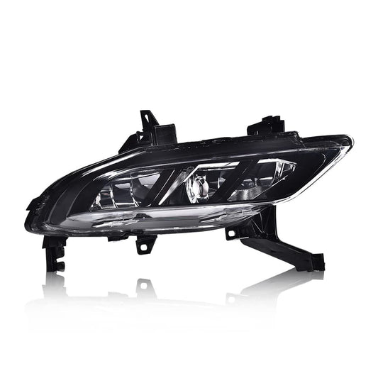 G-PLUS Fog Lights Assembly Compatible With 2016-2018 Nissan Maxima 4-Door Sedan S SL SR SV Front Bumper Halogen Fog Lights w/o Bulb Clear Lens Black Housing,Passenger (Right)