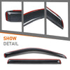 G-PLUS in-Channel Auto Vent Window Visor Compatible with Toyota Tundra CrewMax Only 2022-2026 Not Fit Double Cab 4PCS Smoky