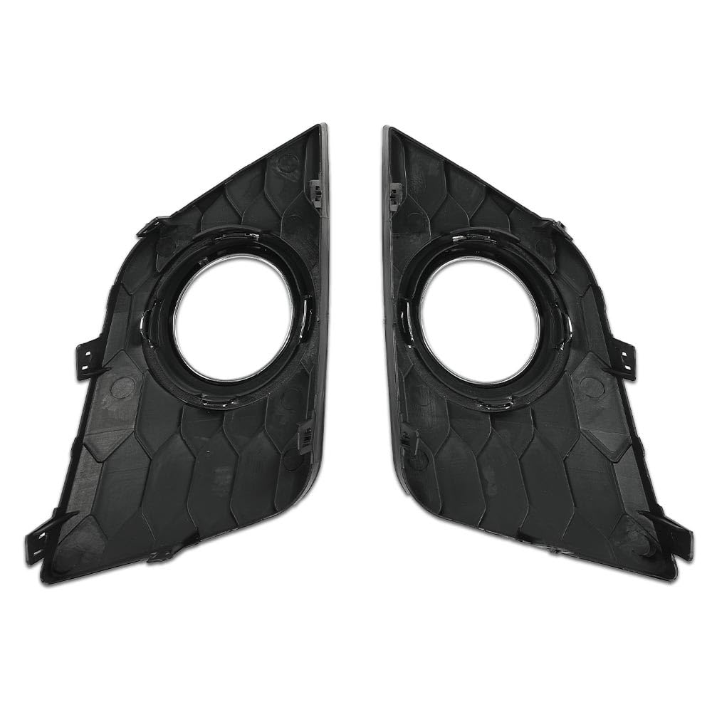 G-PLUS Front Bumper Fog Light Lamp Frame Covers w/Hole Compatible with Nissan Sentra 2016-2019 622564AF0B 622574AF0B NI1039142 NI1038142 LH&RH