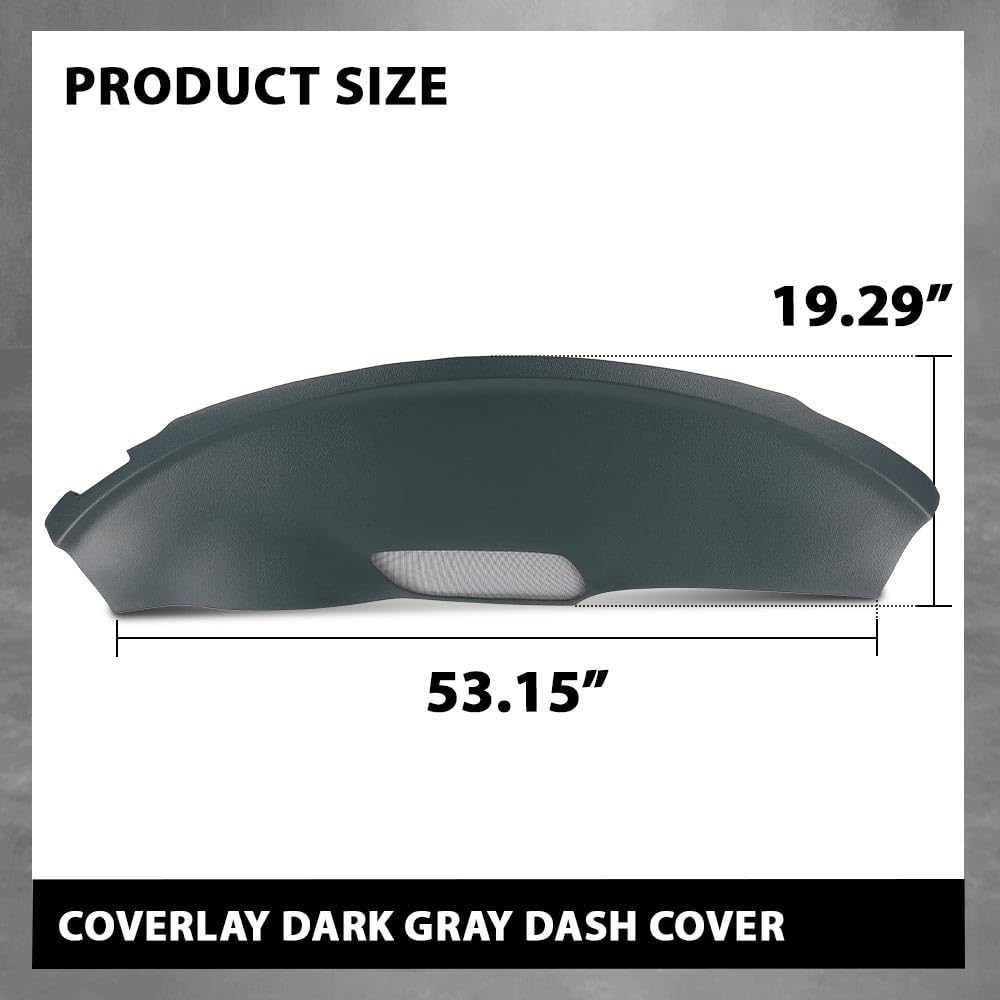 G-PLUS TPE Dark Gray Dash Cover Compatible with Pontiac Firebird 1993-1996 18-925-DGR