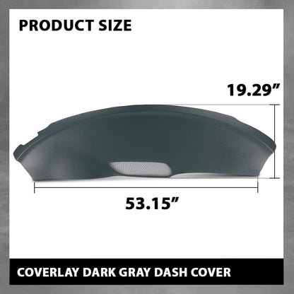 G-PLUS TPE Dark Gray Dash Cover Compatible with Pontiac Firebird 1993-1996 18-925-DGR