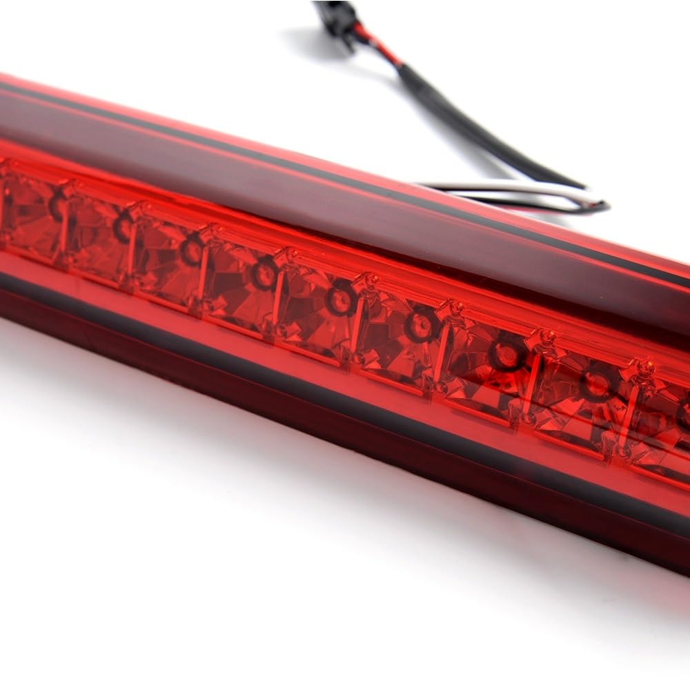 G-PLUS LED Third Brake Light Compatible with Chevy Silverado/GMC Sierra 1500 2500 3500 1999-2007 3rd Cargo Tail Stop Lamps, Red Lens Clear Housing, 16525205 5978318 923240