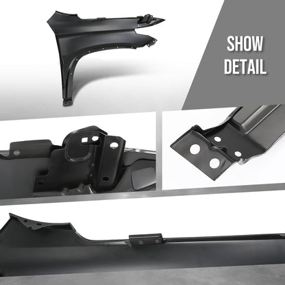 G-PLUS Front Left Driver Fender Compatible with Chevy Traverse L 2018-2021 / True North 2019-2023 Fit Chevy Traverse 2018-2023 84679031, GM1240409 Black