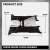 G-PLUS Engine Splash Shield Lower Engine Cover Assembly Compatible with Honda Civic 2012, Will Not fit MX and Si Trims,Fit Acura ILX 2013, Will Not fit 2.4L Engines 74110-TR3-A10 74110TR3A10