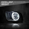 G-PLUS LED Headlights Assembly Compatible with Ford Mustang 2005-2009 4R3Z13008AA, 4R3Z13008AB Bumper Headlamps Left & Right Smoky Lens Black Housing Amber Reflector faros delanteros