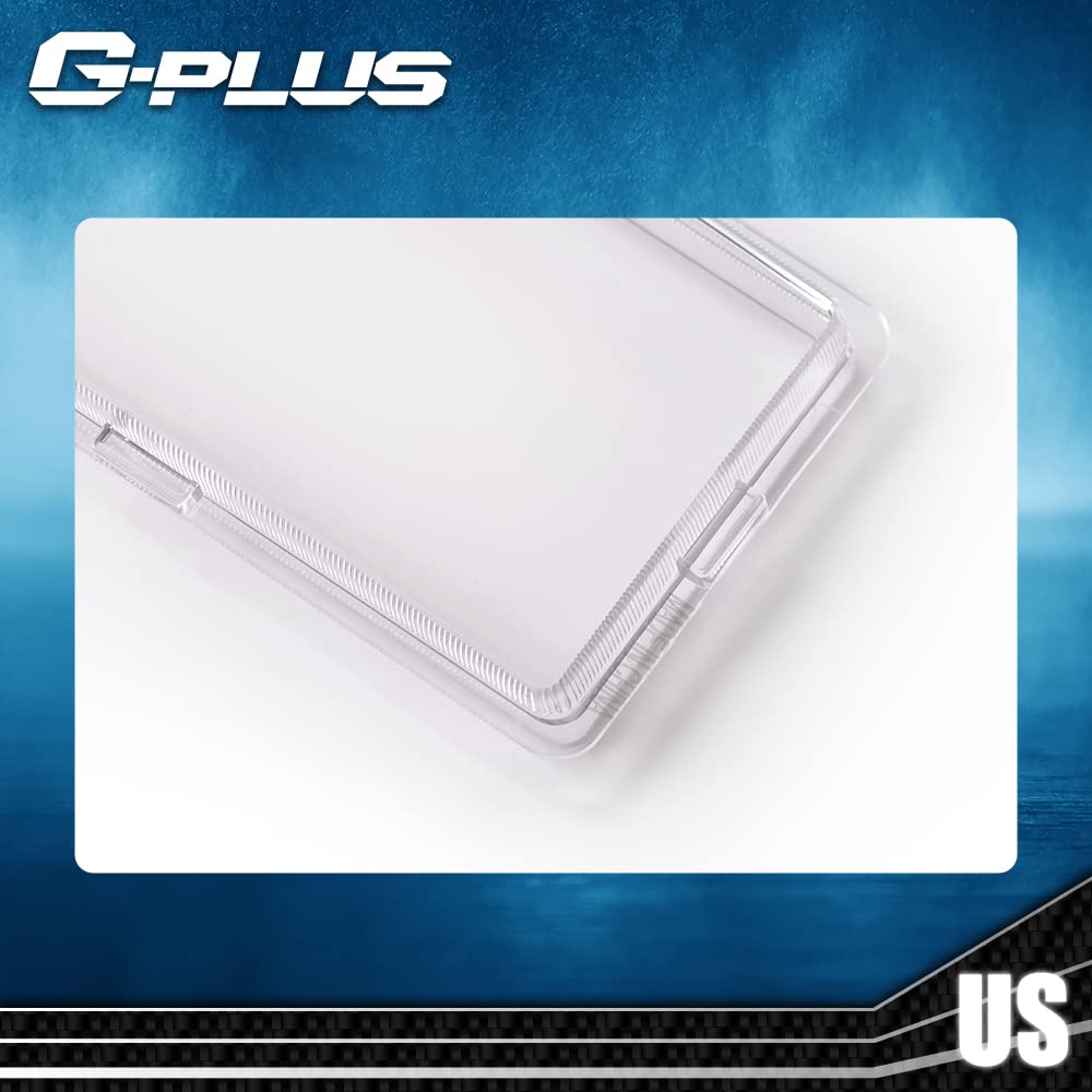 G-PLUS Front Headlight Lenses Cover Compatible with 1994-1998 C10 C/K Tahoe Suburban Silverado,Left & Right Side Replacement Pair (Clear Lens)
