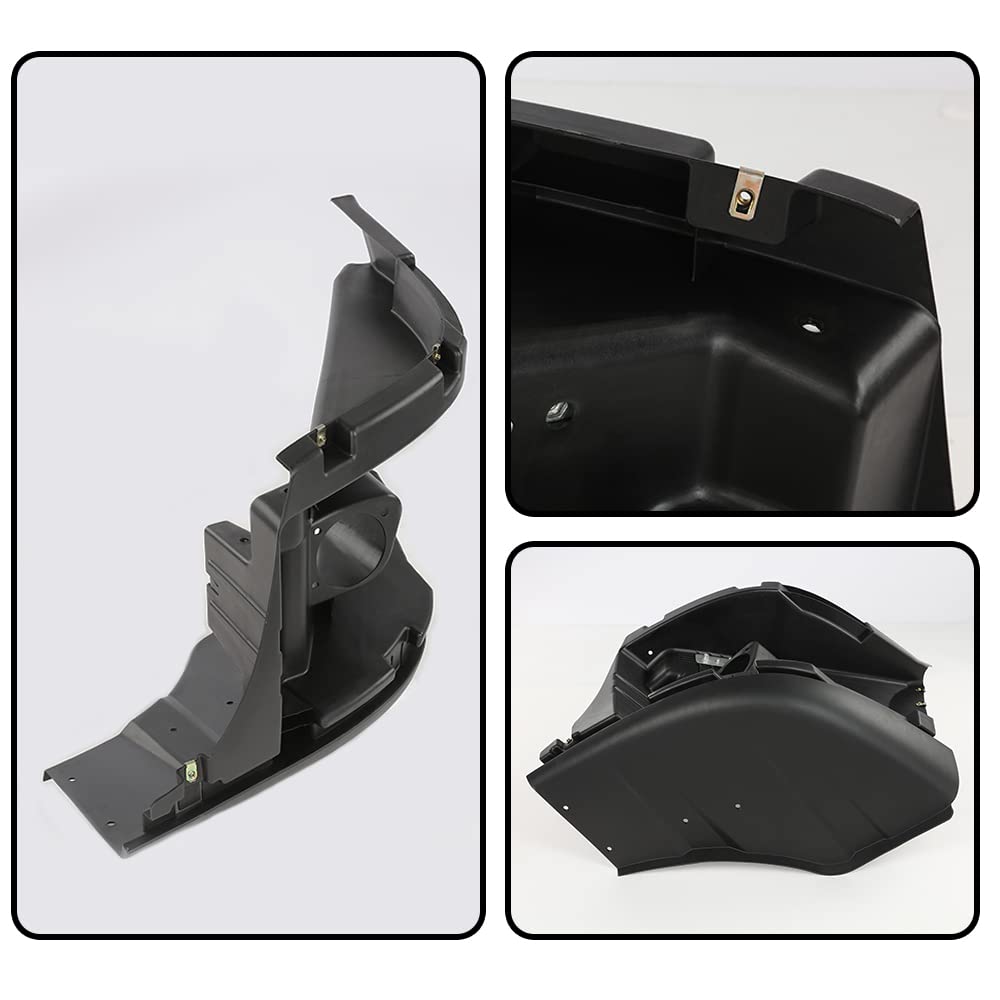 G-PLUS Left Dirver Side Bumper Reinforcement & Cover w/Fog Hole Compatible with Freightliner Cascadia 2008-2017 2127301002 2127301006 2128619002 2127300004