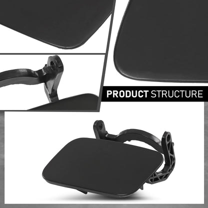 G-PLUS Front Bumper Headlight Washer Cap Cover Left&Right Compatible with Audi A4 B8 2008-2012 (Not Fit S4 or Sline Models) 8K0955275, 8K0955276