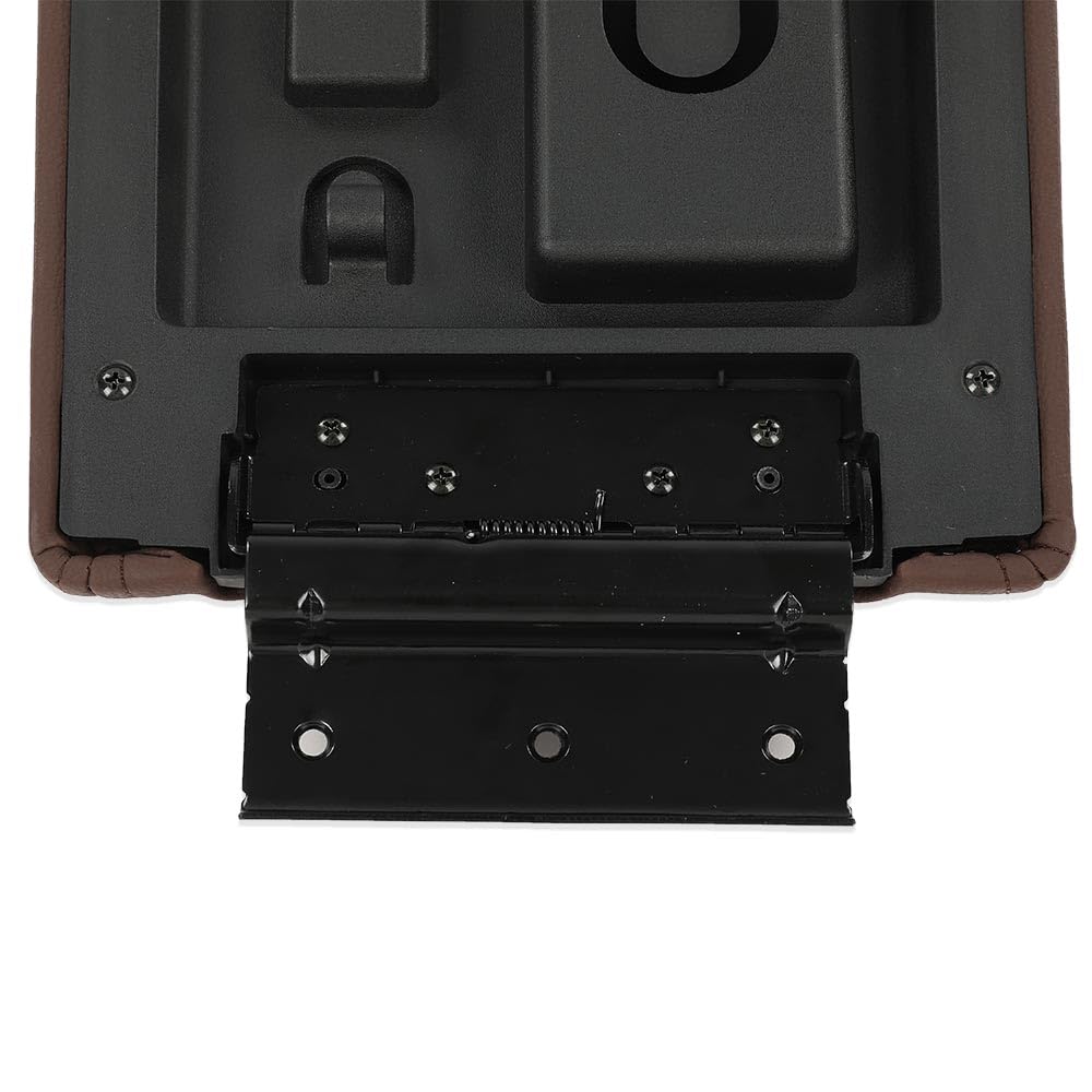 G-PLUS Brown Center Console Arm Rest Lid Cover Compatible with Ford F150 2009-2014/Lincoln Mark LT 2010-2014 9L3Z1506024CC (Fit for Flow Through Consoles Only)