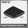G-PLUS Headlight Washer Cover Cap Left & Right Compatible with Volvo XC90 2007 2008 2009 2010 2011 2012 2013 2014 39875253, 39875254 Glossy Black