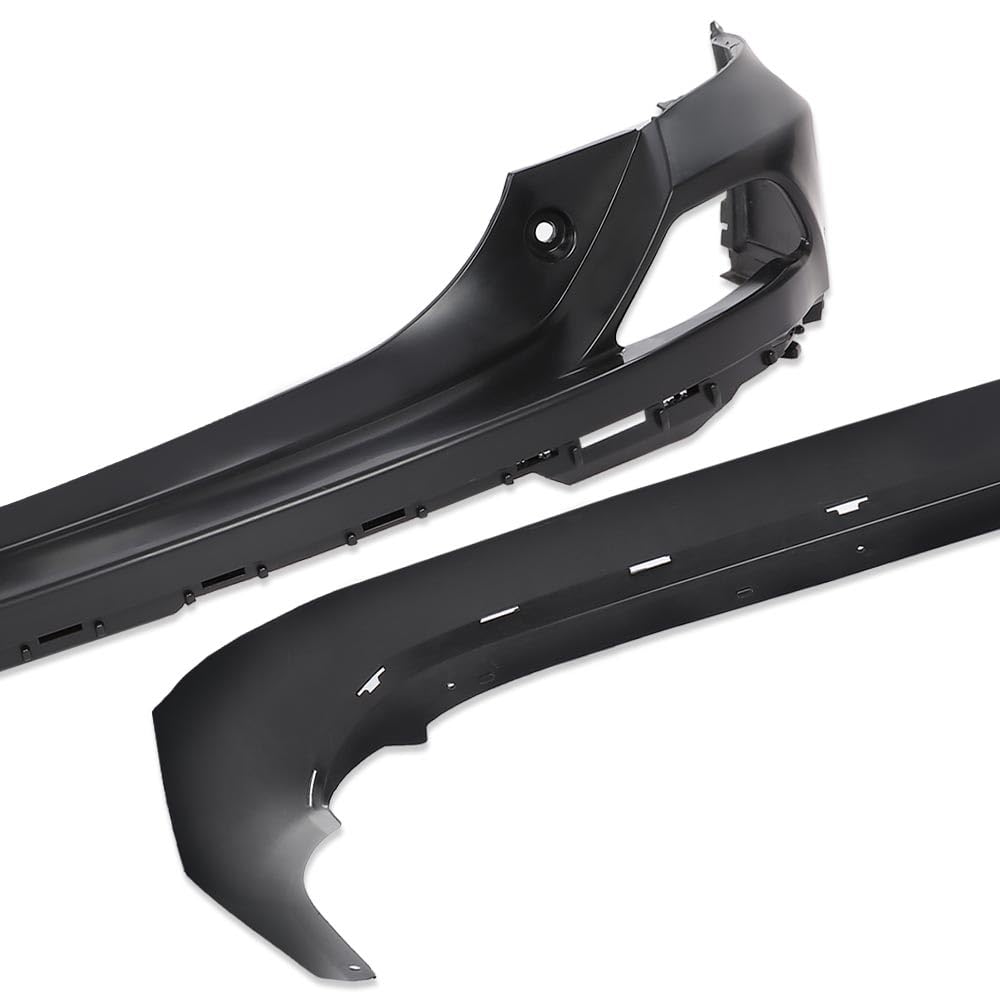 G-PLUS Rear Upper and Lower Bumper Covers Compatible with 2016-2018 Toyota RAV4 521690R010, TO1115106, 521590R914, TO1114102