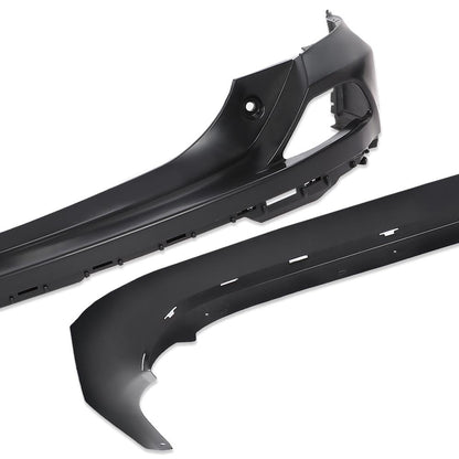 G-PLUS Rear Upper and Lower Bumper Covers Compatible with 2016-2018 Toyota RAV4 521690R010, TO1115106, 521590R914, TO1114102