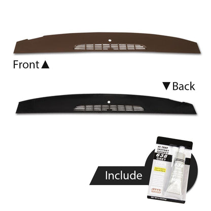 G-PLUS Defrost Dash Cover Compatible with 2007-2013 Chevy Silverado GMC Sierra/ 2007-2014 Chevy Tahoe Avalanche Suburban GMC Yukon XL Denali Brown