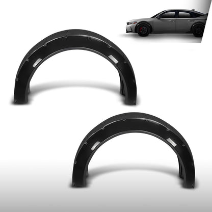 G-PLUS Fender Flares Wide Body Kit Wheel Arches Protector Cover Compatible with Honda Civic Accord Black 4Pcs
