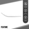 G-PLUS Front Passenger Right Side Bumper Trim Compatible with Benz E350 4Matic Coupe 2-Door 2012-2013 Fit Benz E350 E550 Base Coupe 2-Door 2010-2013 2078852021, MB1047115 Silver