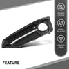 G-PLUS Front Fog Light Cover Trim Driving Lamp Driver Left Side Compatible with BMW 230i xDrive Base 2017-2021 For Sport Line Models Without M Sport Package 51117343731, BM1038163 Black