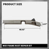 G-PLUS Mid Frame Rust Repair w/Spring Mount Driver and Passenger Side Compatible with Toyota Tacoma Regular Cab 2WD 4WD Prerunner 1996-2004/Not Fit Extended Cab