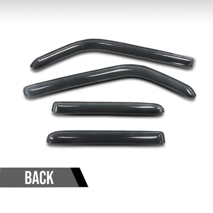 G-PLUS in-Channel Window Visors Rain Guards Side Wind Deflector Compatible with Toyota 4Runner 2010-2024 Smoke