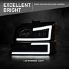 G-PLUS LED Headlights Assembly, Compatible with Chevy Silverado 1500 2500 3500&HD 2003-2006,Fit 2003-2006 Avalanche 1500 2500(Fit No Cladding only) Headlamps, Smoky Lens Black Housing Amber Reflector
