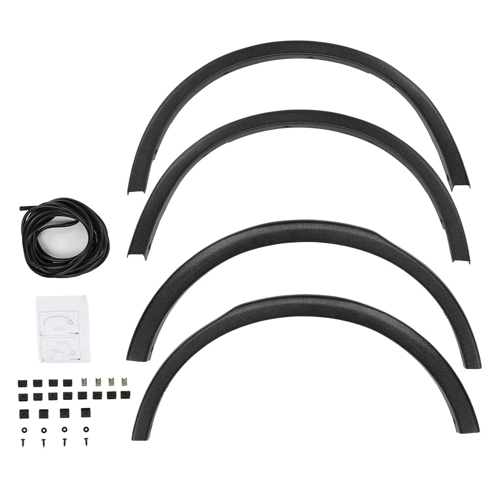 G-PLUS 4PCS Fender Flares Compatible with Subaru Outback 2015-2019 Wheel Arch Molding Kit E201SAL000, 037815, 037815LR, 037815RR, Factory Style Black