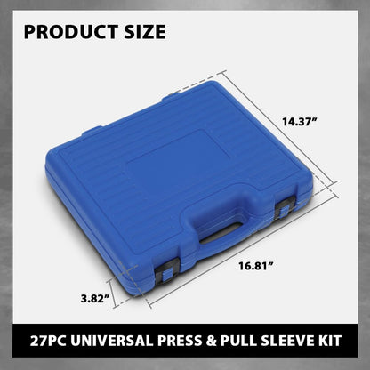 G-PLUS Universal Press & Pull Sleeve Kit Bush Bearing Removal Insertion Tool Set Compatible with Cars, LGV and HGV Silver