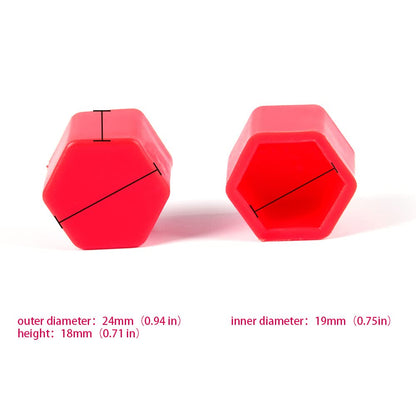 G-PLUS Universal Hub Screw Cover Cap Replacement for Car,19mm Red Wheel Tire Hub Screw Bolt Cover Nut Cap Lug Decoration 20PCS